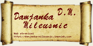Damjanka Mileusnić vizit kartica